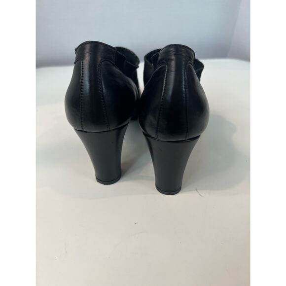Taryn Rose Women’s Leather Black Stretch Slip On Shoes Italy  38.5 (8)US - Picture 5 of 9